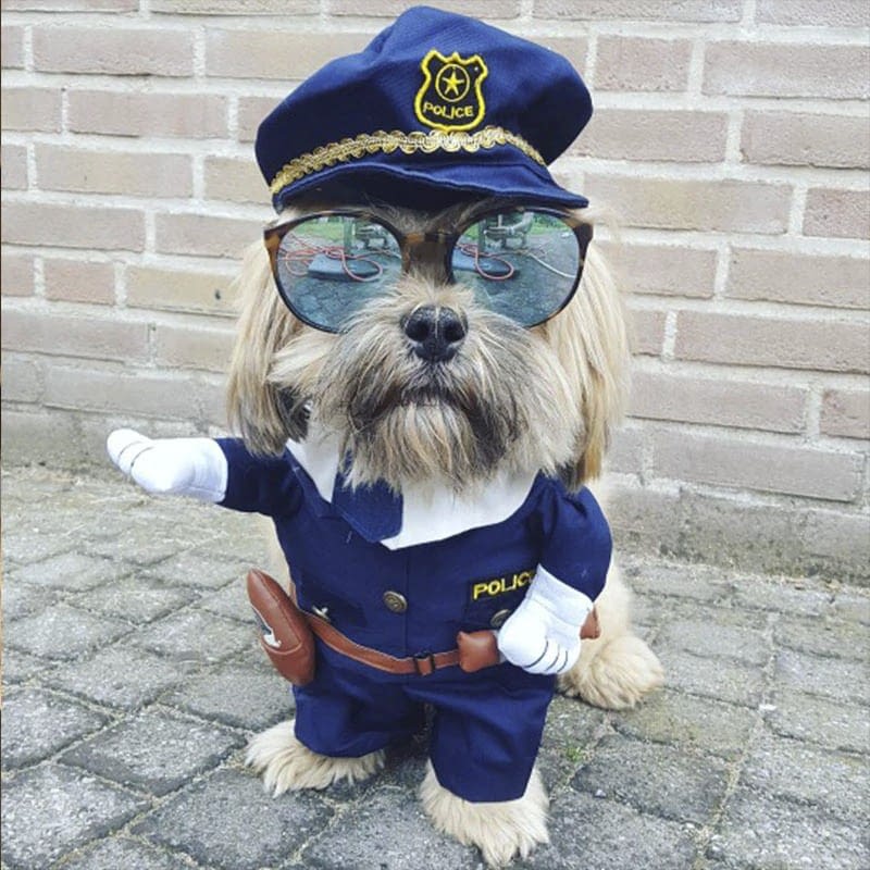 cop dog costume